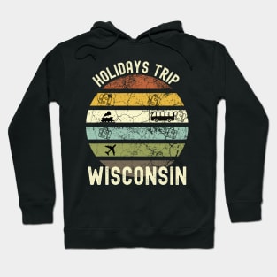 Holidays Trip To Wisconsin, Family Trip To Wisconsin, Road Trip to Wisconsin, Family Reunion in Wisconsin, Holidays in Wisconsin, Vacation Hoodie